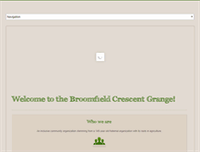 Tablet Screenshot of crescentgrange.org